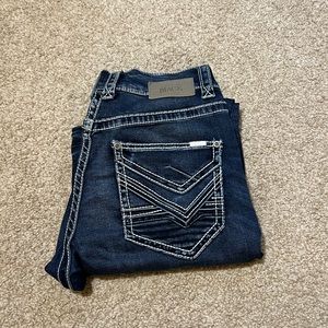 Men’s buckle black jeans